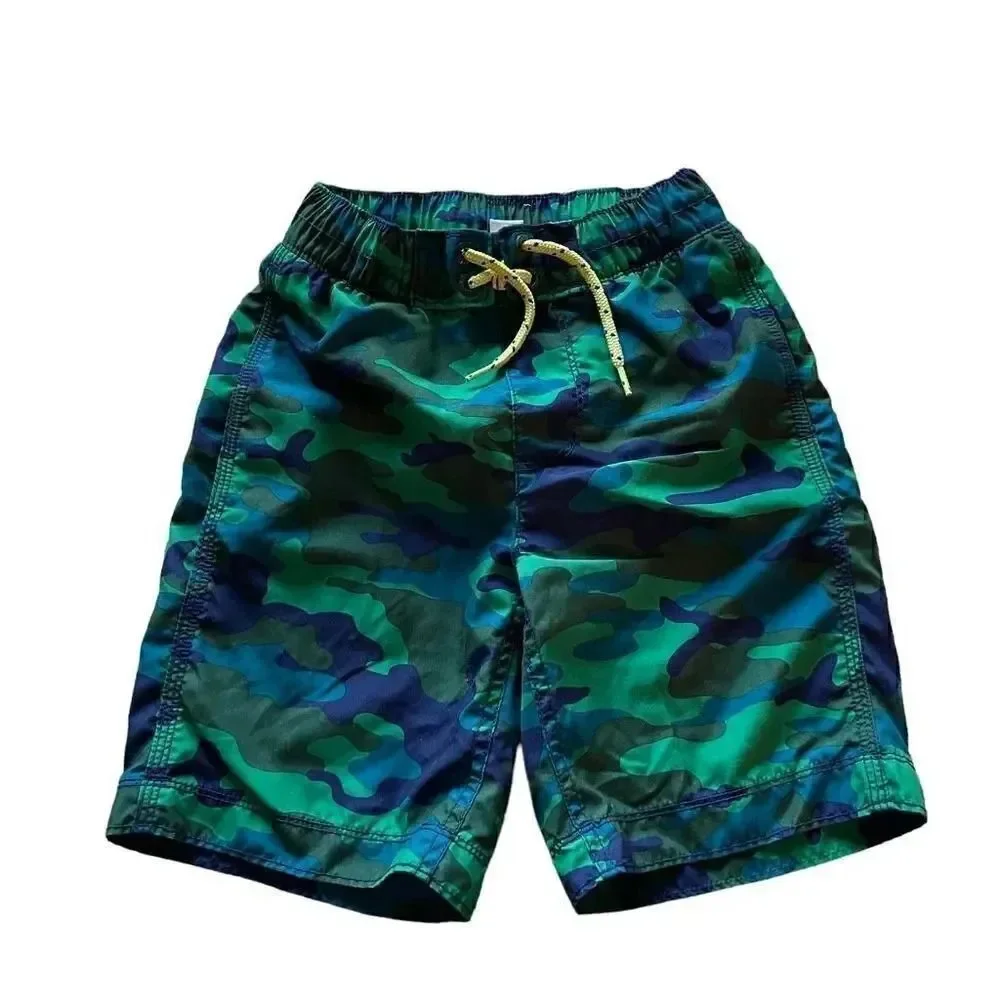 Gap Green Blue Camo Island Summer Short Board Pants SZ S (6/7) # 1204